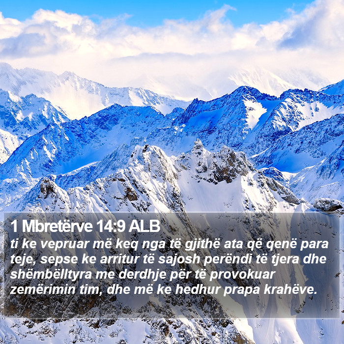 1 Mbretërve 14:9 ALB Bible Study