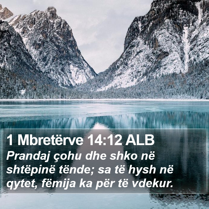 1 Mbretërve 14:12 ALB Bible Study