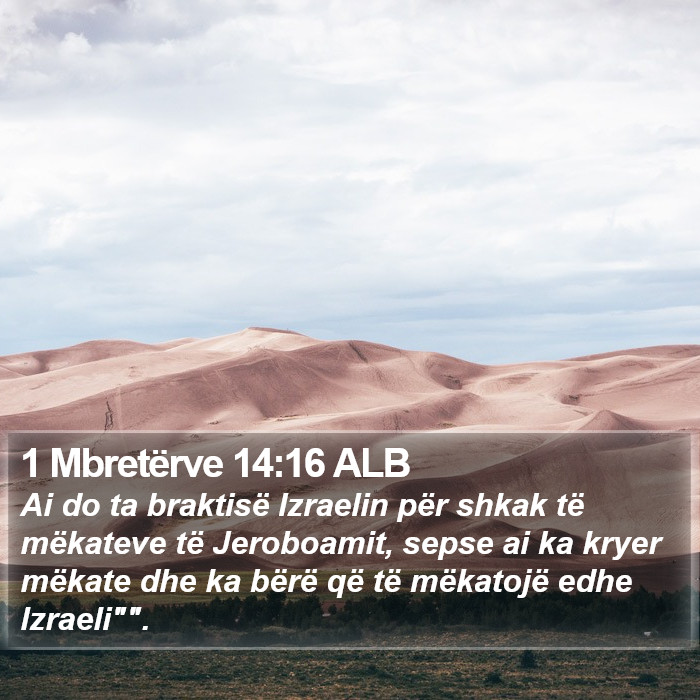 1 Mbretërve 14:16 ALB Bible Study