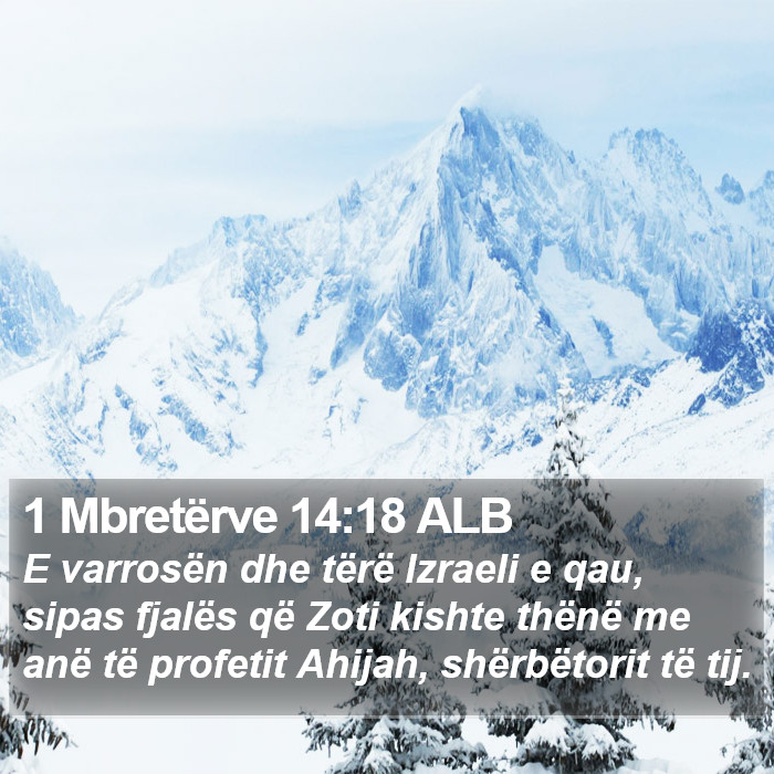 1 Mbretërve 14:18 ALB Bible Study