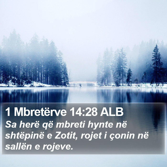 1 Mbretërve 14:28 ALB Bible Study