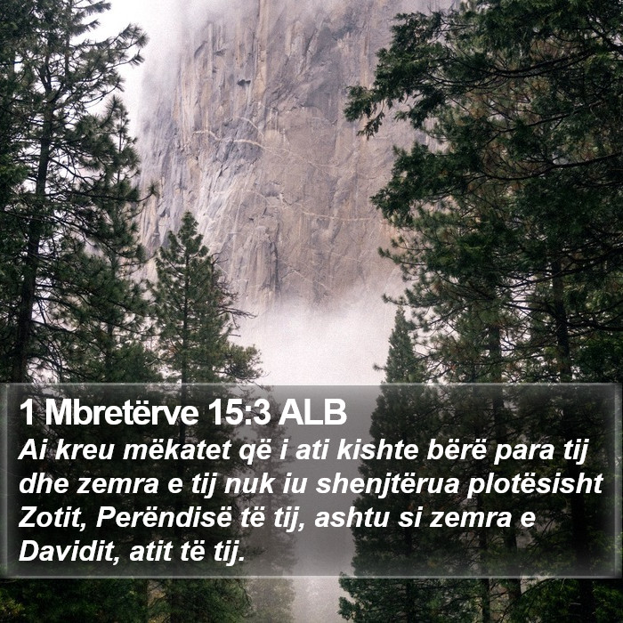 1 Mbretërve 15:3 ALB Bible Study