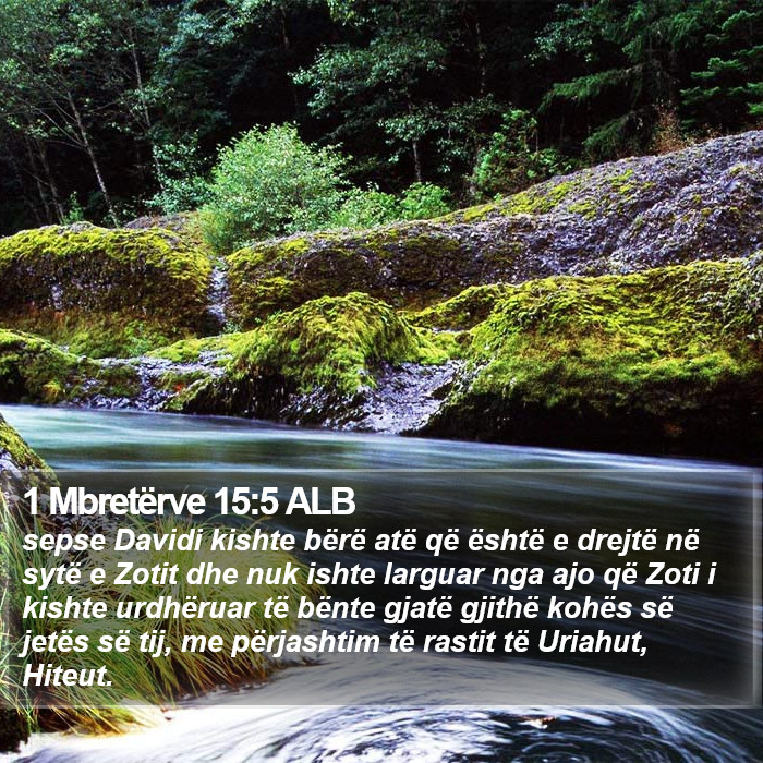 1 Mbretërve 15:5 ALB Bible Study