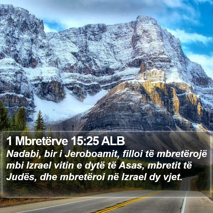 1 Mbretërve 15:25 ALB Bible Study