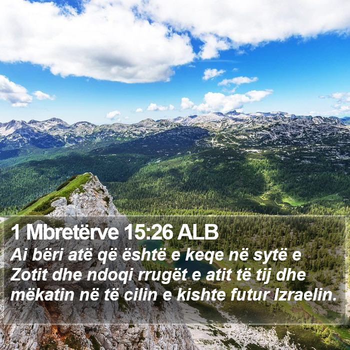 1 Mbretërve 15:26 ALB Bible Study