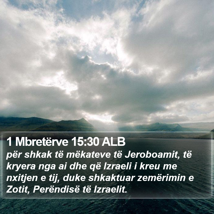 1 Mbretërve 15:30 ALB Bible Study