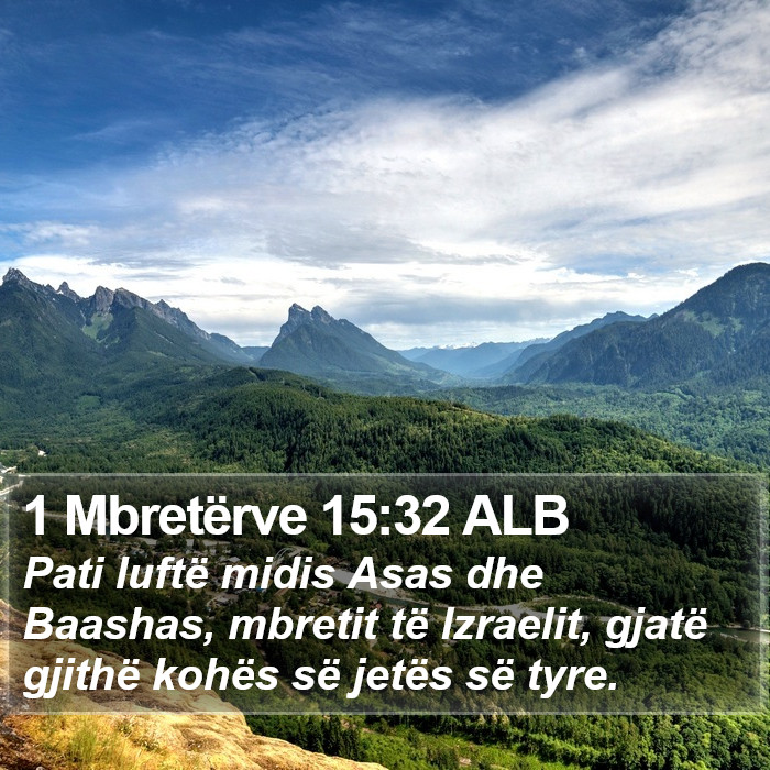 1 Mbretërve 15:32 ALB Bible Study