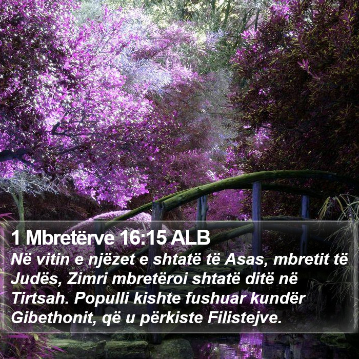 1 Mbretërve 16:15 ALB Bible Study