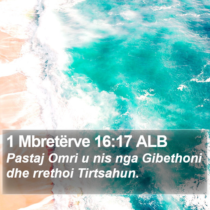 1 Mbretërve 16:17 ALB Bible Study