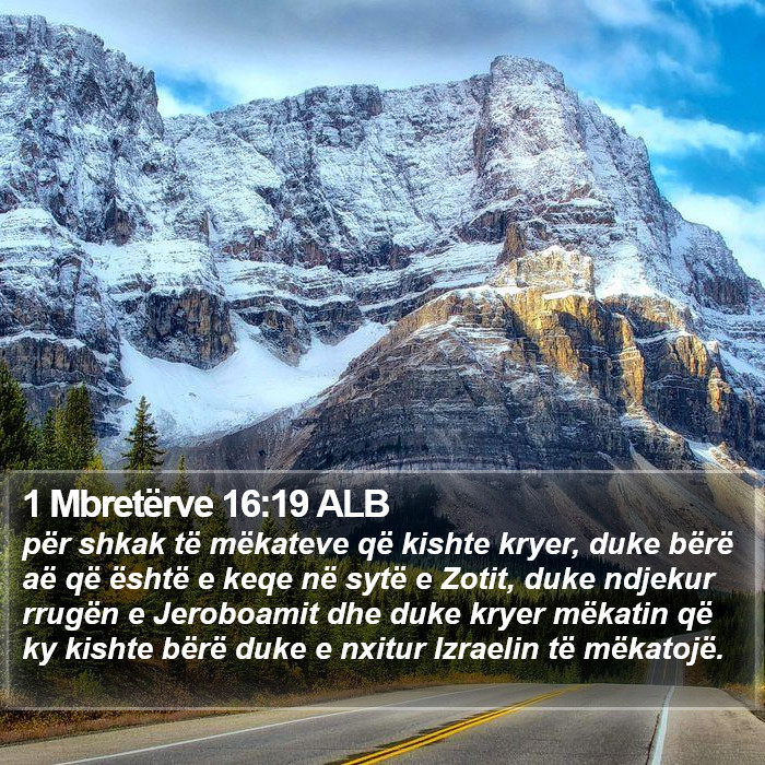 1 Mbretërve 16:19 ALB Bible Study