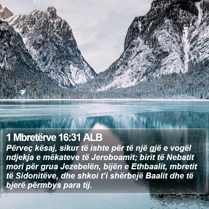 1 Mbretërve 16:31 ALB Bible Study