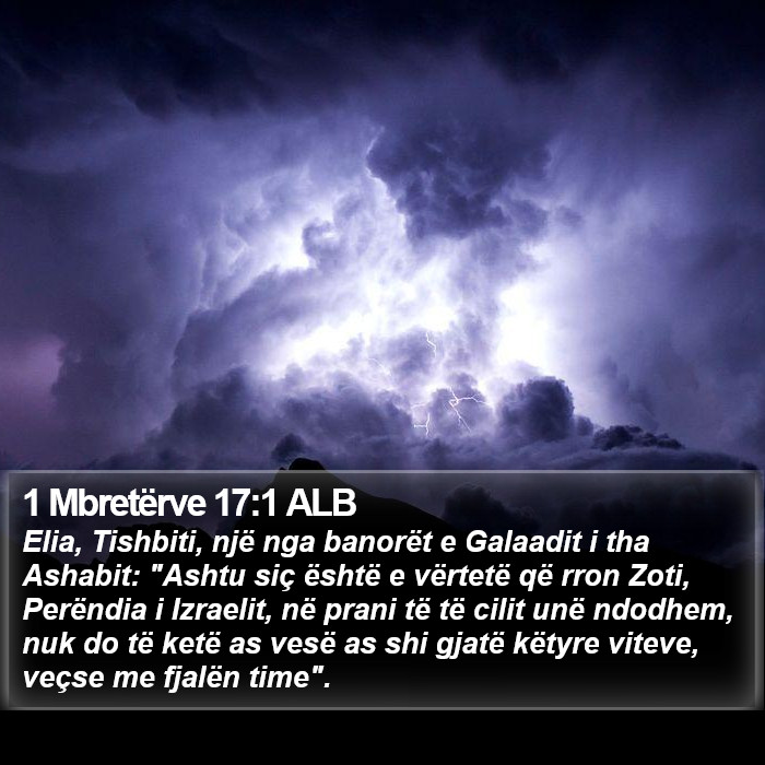 1 Mbretërve 17:1 ALB Bible Study