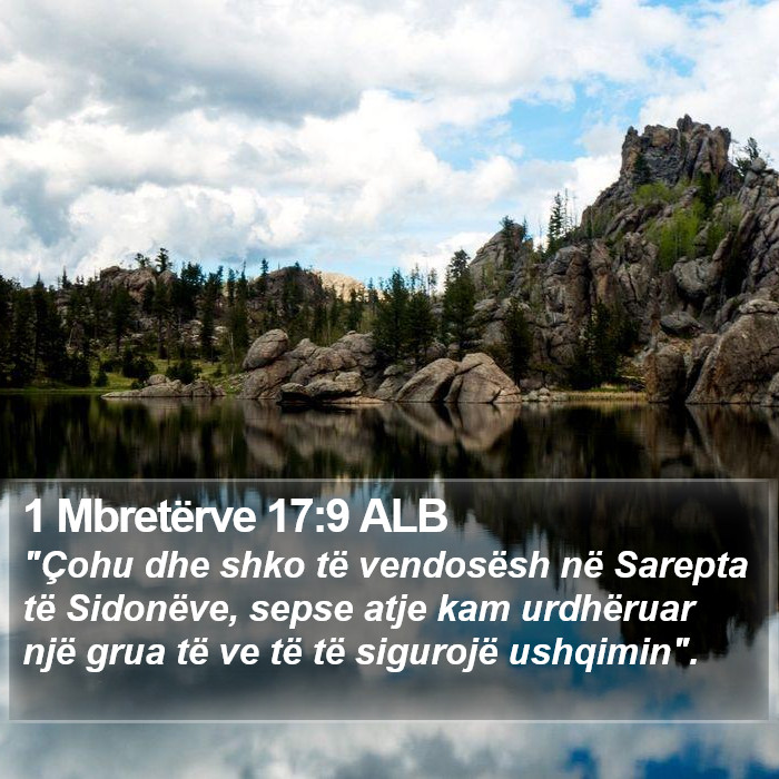 1 Mbretërve 17:9 ALB Bible Study