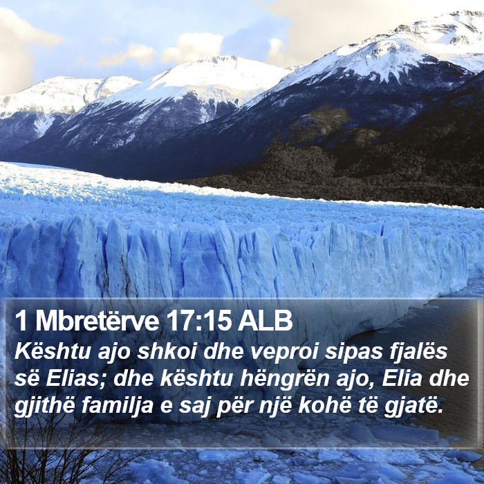 1 Mbretërve 17:15 ALB Bible Study