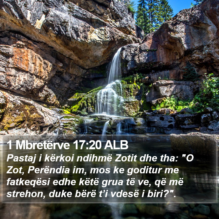 1 Mbretërve 17:20 ALB Bible Study