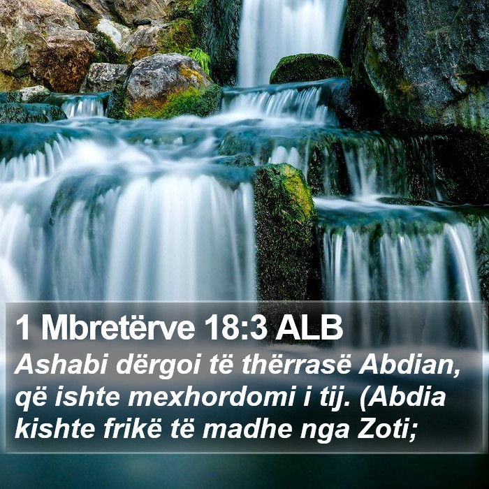 1 Mbretërve 18:3 ALB Bible Study