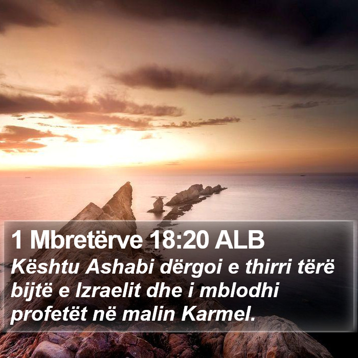 1 Mbretërve 18:20 ALB Bible Study