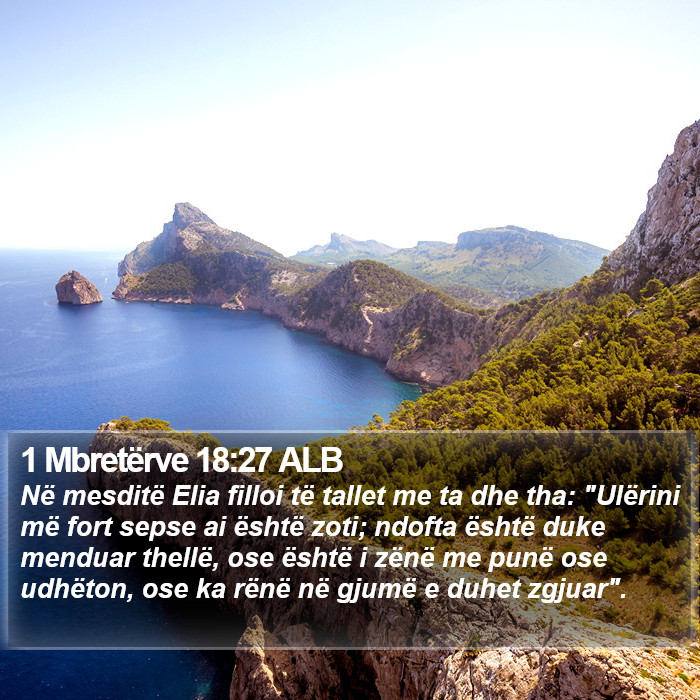 1 Mbretërve 18:27 ALB Bible Study