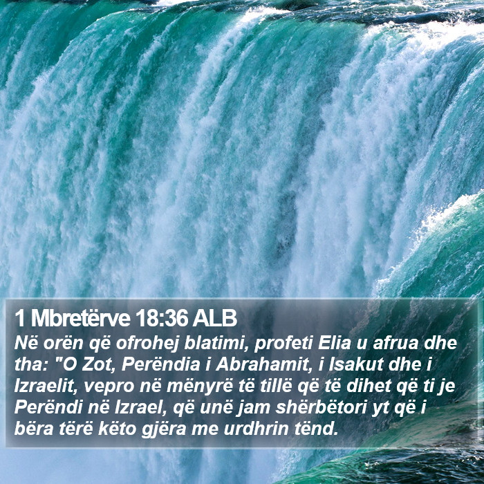 1 Mbretërve 18:36 ALB Bible Study