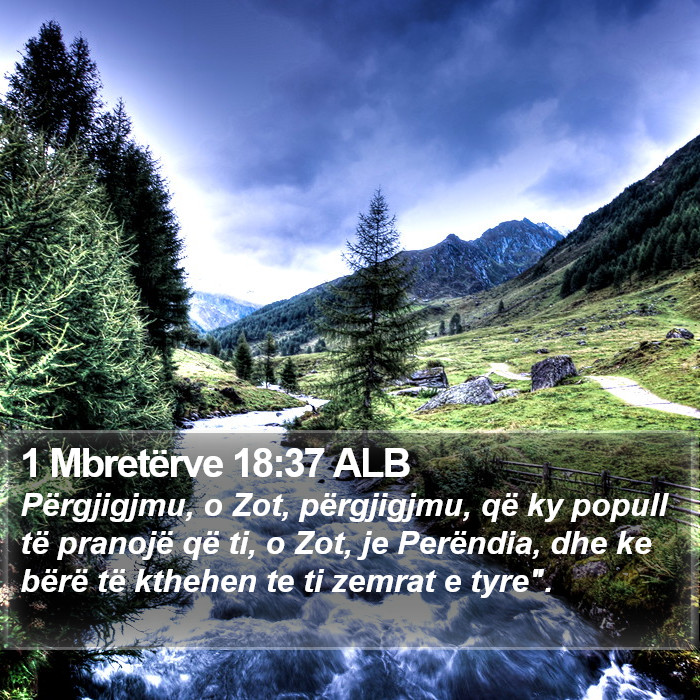 1 Mbretërve 18:37 ALB Bible Study