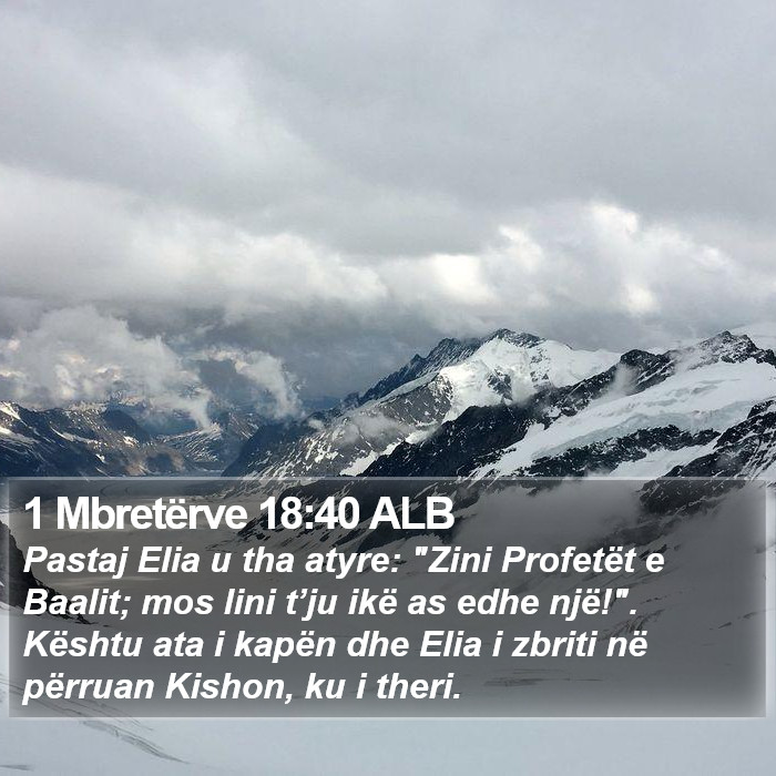 1 Mbretërve 18:40 ALB Bible Study