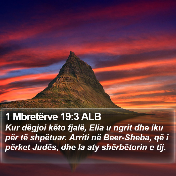 1 Mbretërve 19:3 ALB Bible Study