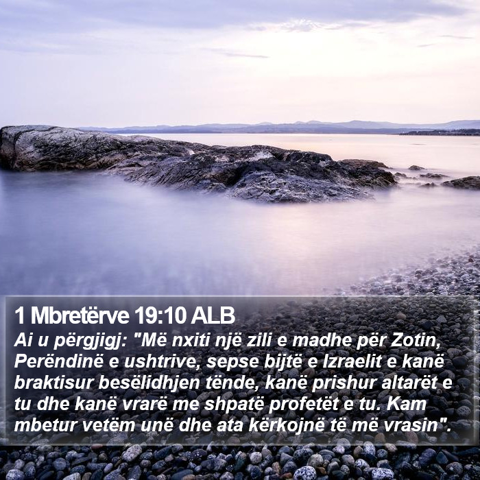 1 Mbretërve 19:10 ALB Bible Study