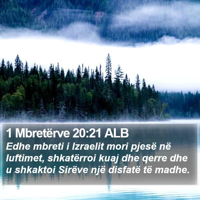 1 Mbretërve 20:21 ALB Bible Study