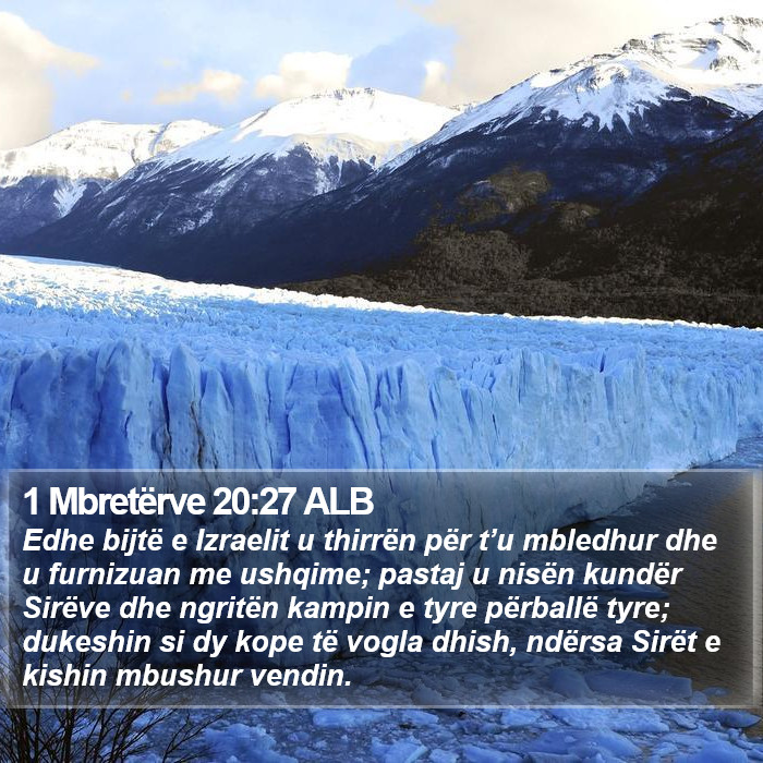 1 Mbretërve 20:27 ALB Bible Study