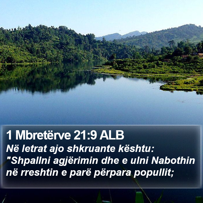 1 Mbretërve 21:9 ALB Bible Study