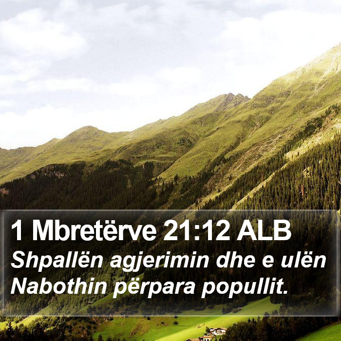 1 Mbretërve 21:12 ALB Bible Study