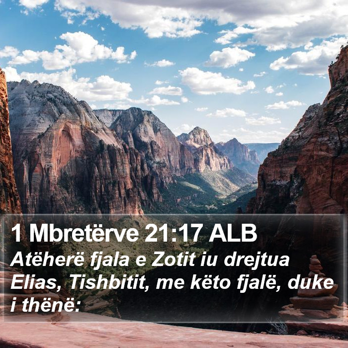 1 Mbretërve 21:17 ALB Bible Study