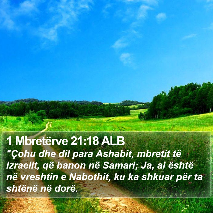 1 Mbretërve 21:18 ALB Bible Study