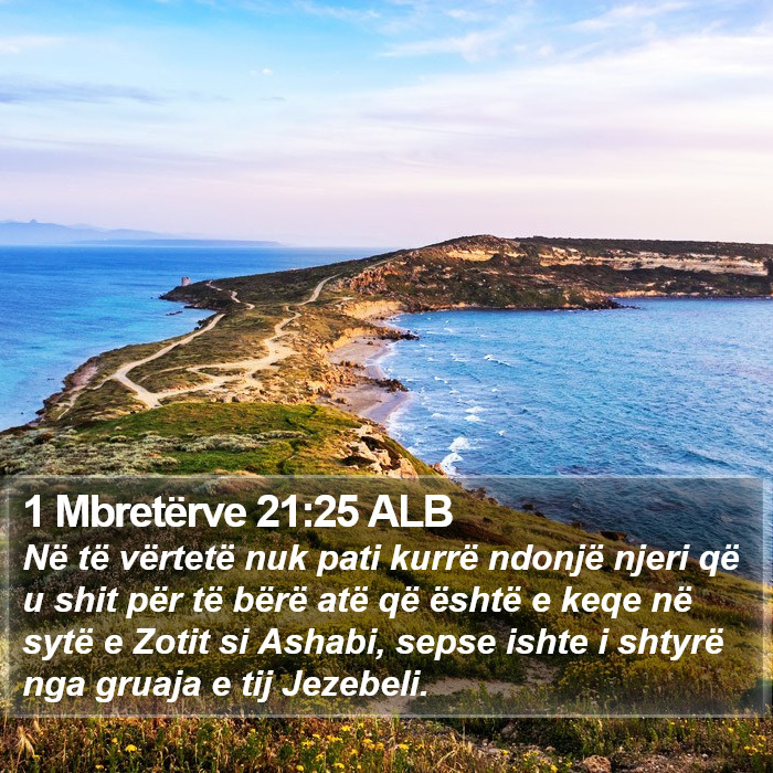 1 Mbretërve 21:25 ALB Bible Study