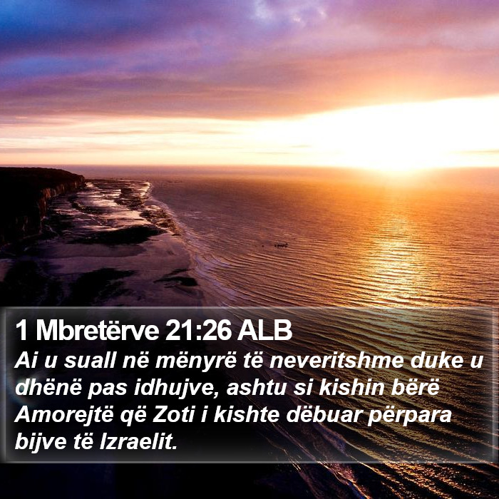 1 Mbretërve 21:26 ALB Bible Study