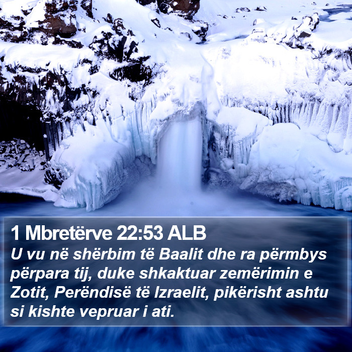 1 Mbretërve 22:53 ALB Bible Study