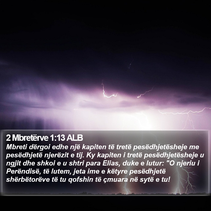 2 Mbretërve 1:13 ALB Bible Study