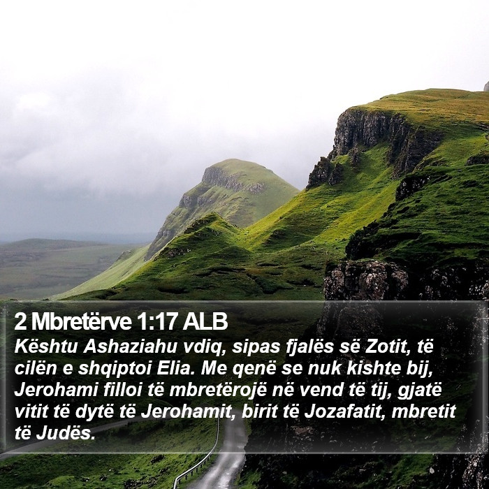 2 Mbretërve 1:17 ALB Bible Study