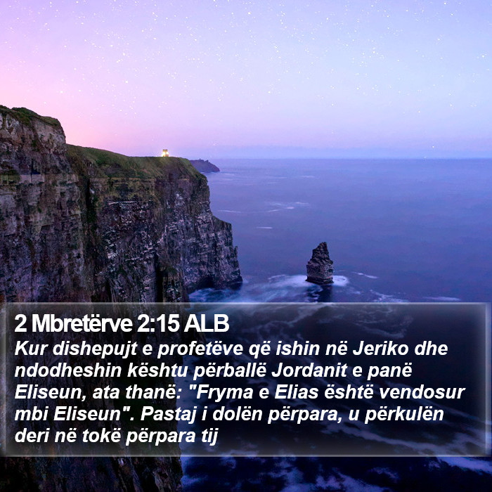 2 Mbretërve 2:15 ALB Bible Study