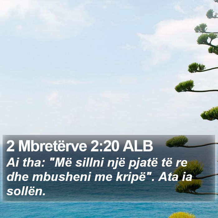 2 Mbretërve 2:20 ALB Bible Study