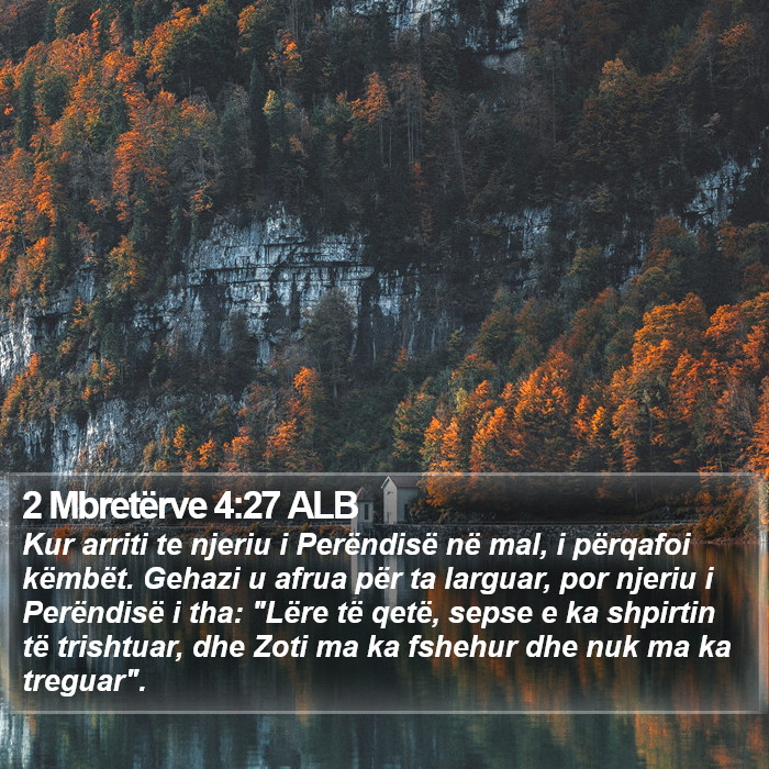 2 Mbretërve 4:27 ALB Bible Study