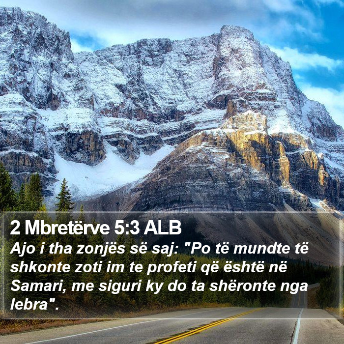 2 Mbretërve 5:3 ALB Bible Study