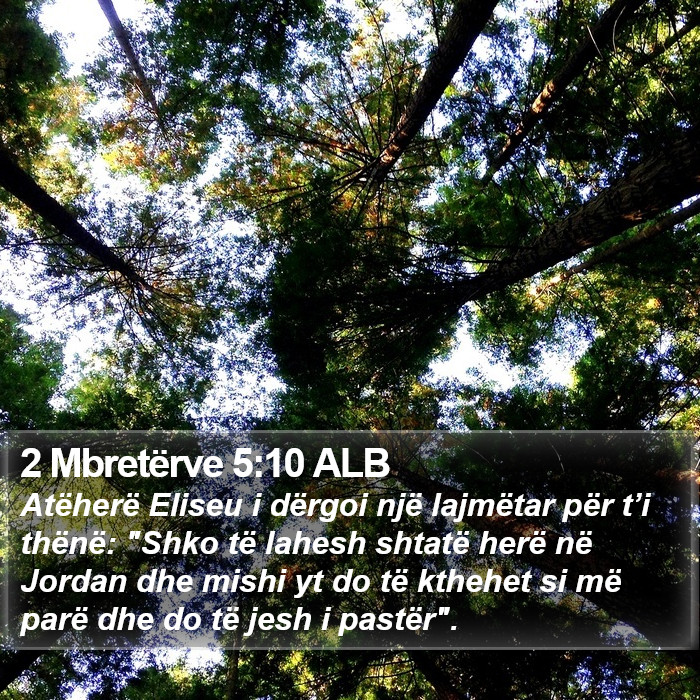 2 Mbretërve 5:10 ALB Bible Study