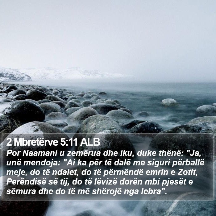 2 Mbretërve 5:11 ALB Bible Study