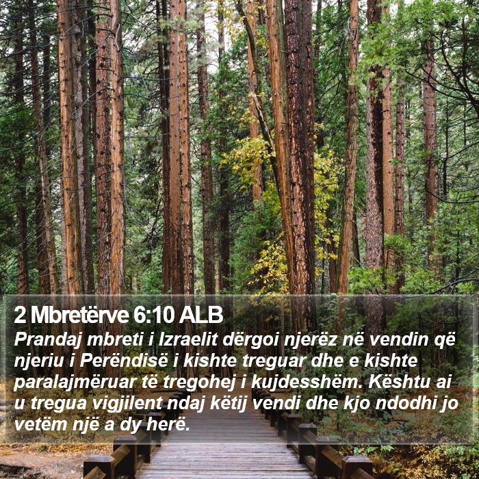 2 Mbretërve 6:10 ALB Bible Study