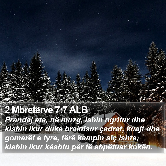 2 Mbretërve 7:7 ALB Bible Study