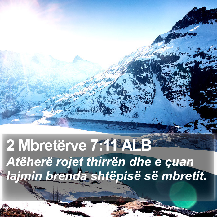 2 Mbretërve 7:11 ALB Bible Study