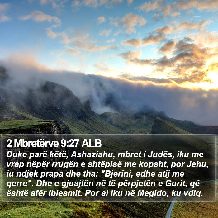 2 Mbretërve 9:27 ALB Bible Study