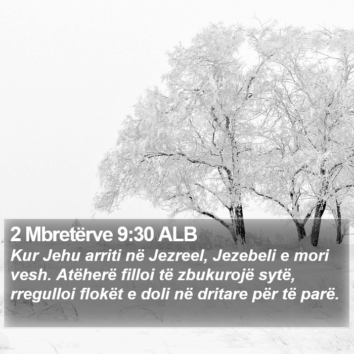 2 Mbretërve 9:30 ALB Bible Study