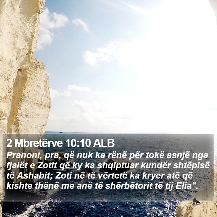 2 Mbretërve 10:10 ALB Bible Study